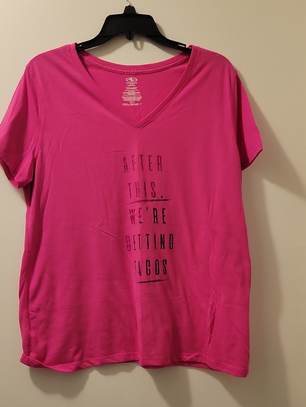 Women’s V-Neck Graphic Tee - Pink